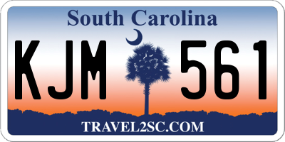 SC license plate KJM561