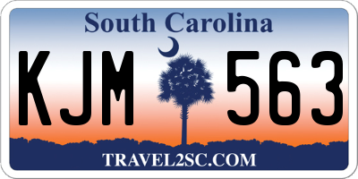 SC license plate KJM563
