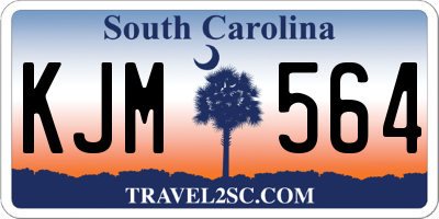 SC license plate KJM564