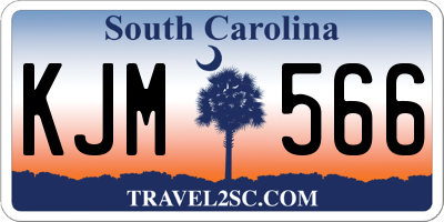 SC license plate KJM566