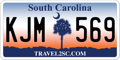 SC license plate KJM569
