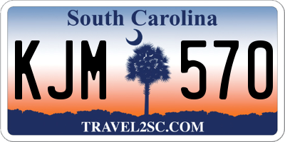 SC license plate KJM570