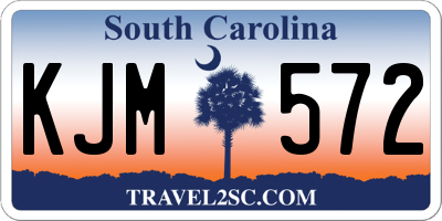 SC license plate KJM572