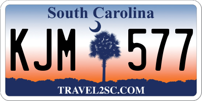 SC license plate KJM577