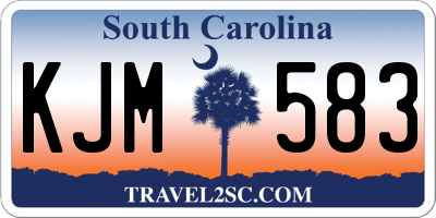 SC license plate KJM583
