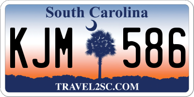 SC license plate KJM586