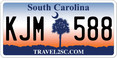 SC license plate KJM588