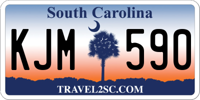 SC license plate KJM590