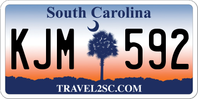 SC license plate KJM592