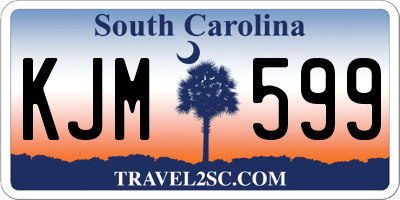 SC license plate KJM599