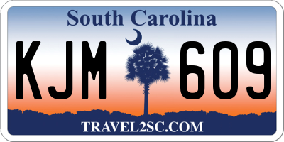SC license plate KJM609