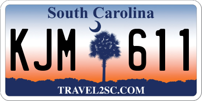 SC license plate KJM611