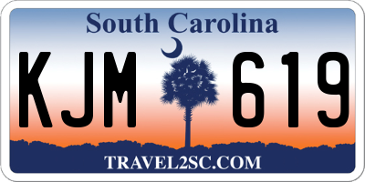 SC license plate KJM619