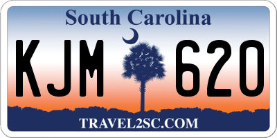 SC license plate KJM620
