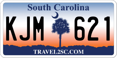 SC license plate KJM621