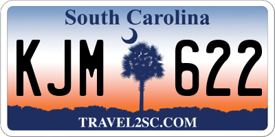 SC license plate KJM622