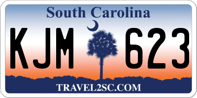 SC license plate KJM623