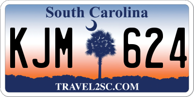 SC license plate KJM624