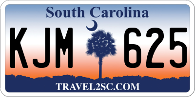 SC license plate KJM625