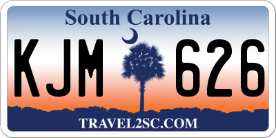 SC license plate KJM626