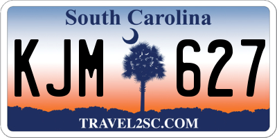 SC license plate KJM627