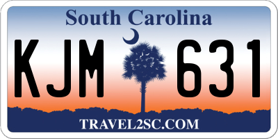 SC license plate KJM631