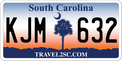 SC license plate KJM632
