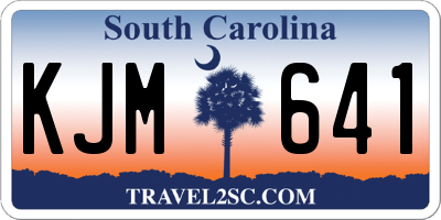 SC license plate KJM641