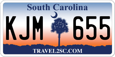 SC license plate KJM655