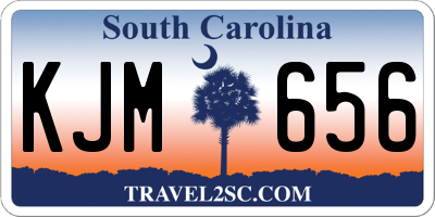 SC license plate KJM656