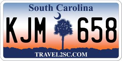 SC license plate KJM658