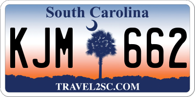 SC license plate KJM662