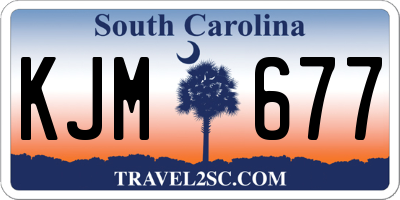 SC license plate KJM677