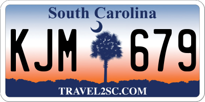 SC license plate KJM679
