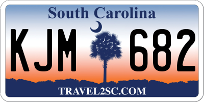 SC license plate KJM682