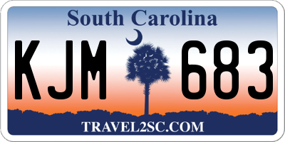 SC license plate KJM683