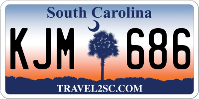 SC license plate KJM686