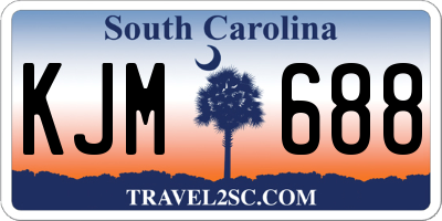 SC license plate KJM688