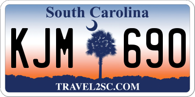 SC license plate KJM690