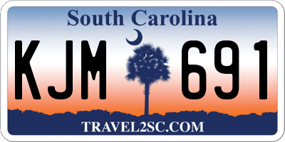 SC license plate KJM691