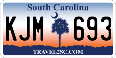 SC license plate KJM693