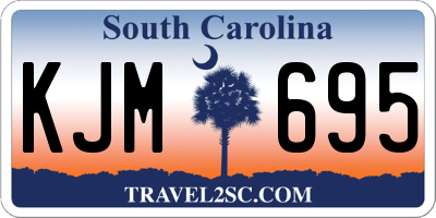 SC license plate KJM695