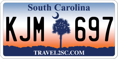 SC license plate KJM697