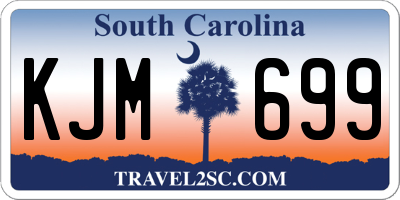 SC license plate KJM699