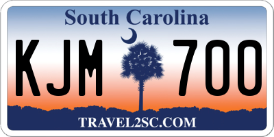 SC license plate KJM700