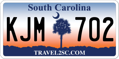SC license plate KJM702