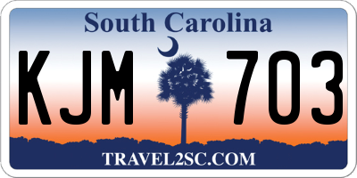 SC license plate KJM703
