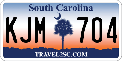 SC license plate KJM704