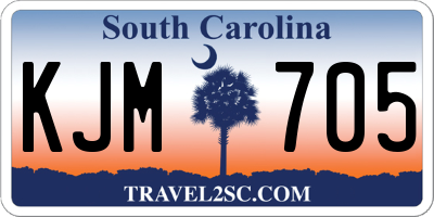 SC license plate KJM705
