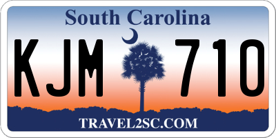 SC license plate KJM710